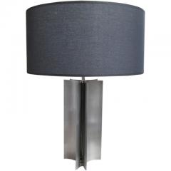 Maria Pergay Brushed Steel Table Lamp - 3212703