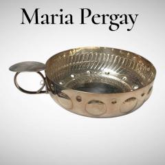 Maria Pergay Large silver plated wine taster vide poche or catchall by Maria Pergay - 4567847