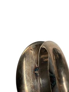 Maria Pergay Large silver plated wine taster vide poche or catchall by Maria Pergay - 4567853