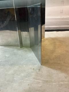 Maria Pergay MODERNIST ALUMINUM AND GLASS COFFEE TABLE - 2809966
