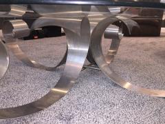 Maria Pergay MODERNIST METAL CURL DESIGN COFFEE TABLE IN THE MANNER OF MARIA PERGAY - 3355571