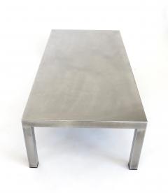 Maria Pergay Maria Pergay Brushed Stainless Steel Coffee Table Created With Marina Varenne - 4599393