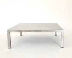 Maria Pergay Maria Pergay Matte Stainless Steel French Coffee Table - 2409475