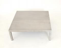 Maria Pergay Maria Pergay Matte Stainless Steel French Coffee Table - 2409476