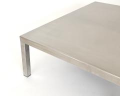 Maria Pergay Maria Pergay Matte Stainless Steel French Coffee Table - 2409480