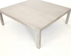 Maria Pergay Maria Pergay Matte Stainless Steel French Coffee Table - 2409481
