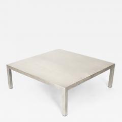 Maria Pergay Maria Pergay Matte Stainless Steel French Coffee Table - 2411083
