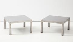 Maria Pergay Maria Pergay Pair of Low Tables Table Droite Maison et Jardin Paris 1971 - 1309648