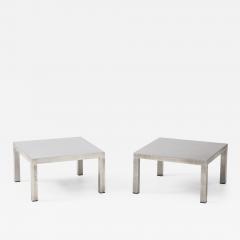 Maria Pergay Maria Pergay Pair of Low Tables Table Droite Maison et Jardin Paris 1971 - 1311737