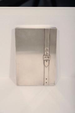 Maria Pergay Maria Pergay Small Silver Plated Box with Buckle Detail - 1040113