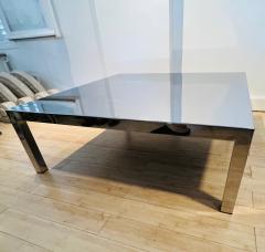 Maria Pergay Maria Pergay square polished shiny steel coffee table - 2688328