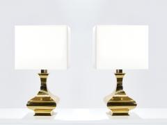 Maria Pergay Pair of Maria Pergay brass table lamps 1970 s - 983842