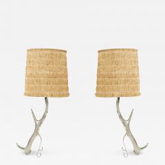 Maria Pergay Pair of bronze table lamps by Maria PERGAY - 3036318