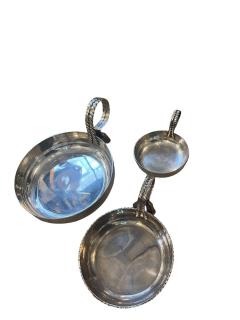 Maria Pergay Set of 3 Silver plated vide poche by Maria Pergay - 4590859