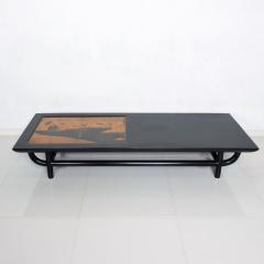 Maria Teresa Mendez Mid Century Modern Maria Teresa Mendez Oriental Gold Leaf Coffee Table 1970s - 1313897