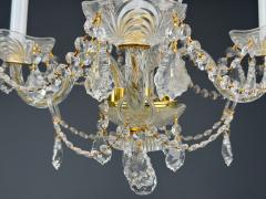 Maria Theresa Style Venetian Chandeliers Crystal Brass Italy 1960s - 4469662