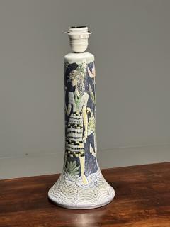 Marian Zawadzki Tilgmans Swedish Mid Century Modern Table Lamp Ceramic 1956 - 3642638