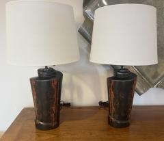 Marianna Van Allesch Pair of American Art Deco Marianna von Allesch Ceramic Table Lamps - 3373073