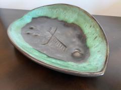 Marianna Von Allesch Mariana van Allesch 1940s American Studio Pottery Leaf Bowl - 1987448