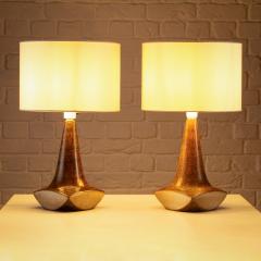 Marianne Starck Pair of Ceramic Table Lamps by Marianne Starck Denmark 1960s - 3892684