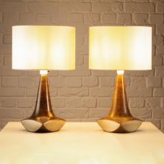 Marianne Starck Pair of Ceramic Table Lamps by Marianne Starck Denmark 1960s - 3892685