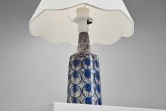 Marianne Starck Persian Crackle Glaze Table Lamp by Marianne Starck Denmark 1960s - 3698753