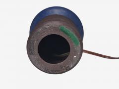 Marianne Starck Table Lamp Blue and Brown Stoneware Denmark 1960s - 4802736