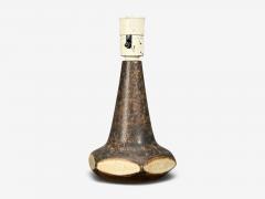 Marianne Starck Table Lamps Brown Stoneware Denmark 1960s - 4802595