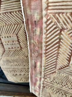 Mariano Fortuny Vintabge Fortuny Fabric in Light Plum and Silvery Gold C 1960 1980 - 4704106