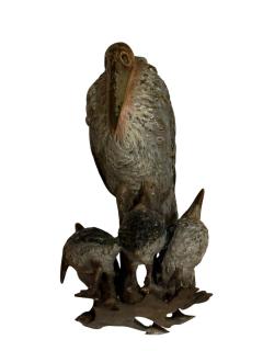 Maribou Stork Family Vienna Bronze - 4610305