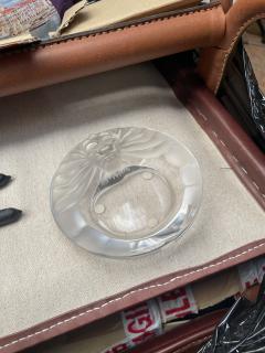 Marie Claude Lalique 1980s Crystal ashtray by Lalique - 4826001