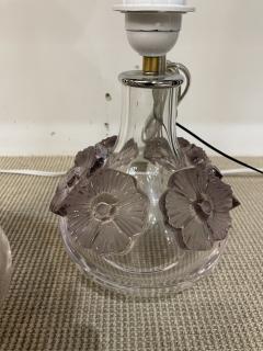 Marie Claude Lalique Pair of crystal lamps by Marie Claude Lalique - 3939714