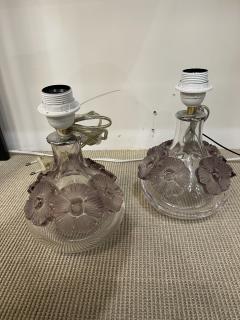 Marie Claude Lalique Pair of crystal lamps by Marie Claude Lalique - 3939715