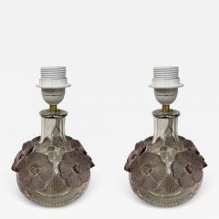 Marie Claude Lalique Pair of crystal lamps by Marie Claude Lalique - 3944297