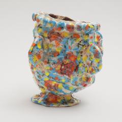 Marie Pierre Biau SHELL VASE 7 MULTICOLOURED Glazed sandstone sculpture - 4453792