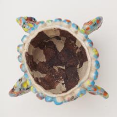 Marie Pierre Biau SHELL VASE 7 MULTICOLOURED Glazed sandstone sculpture - 4453795