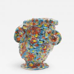Marie Pierre Biau SHELL VASE 7 MULTICOLOURED Glazed sandstone sculpture - 4454809