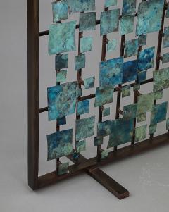 Marie Suri The Blue Aurora Fire Screen - 4740983