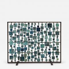 Marie Suri The Blue Aurora Fire Screen - 4741048