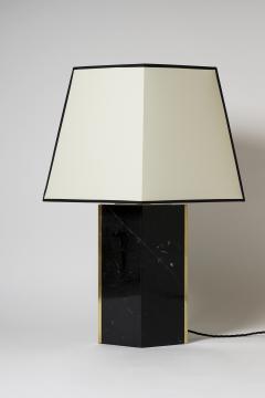 Marine Black Marble and Brass Table Lamp by Dorian Caffot de Fawes - 1527772