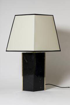 Marine Black Marble and Brass Table Lamp by Dorian Caffot de Fawes - 1527774