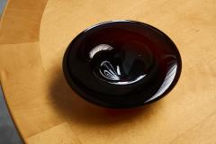 Marinke van Zandwijk Art Glass Bowl in Hand Blown Purple Glass Leerdam 2003 - 4526893
