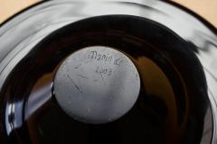 Marinke van Zandwijk Art Glass Bowl in Hand Blown Purple Glass Leerdam 2003 - 4526908