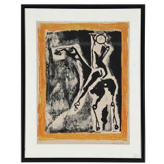 Marino Marini Acrobate Original lithograph printed in colors 1956 Marino Marini - 4448893