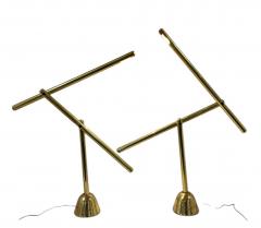 Mario Arnaboldi MODERNIST ITALIAN BRASS ADJUSTABLE LAMPS BY MARIO ARNABOLDI - 4538017