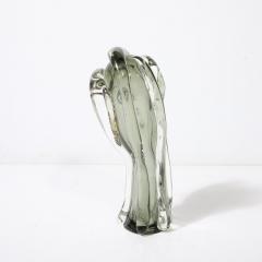 Mario Badioli Mid Century Handblown Murano Glass Abstract Portrait Sculpture by Mario Badioli - 4075212