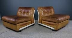 Mario Bellini 1970s Mario Bellini Amanta Leather Lounge Chair for B B Italia - 2326428