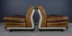Mario Bellini 1970s Mario Bellini Amanta Leather Lounge Chair for B B Italia - 2326429