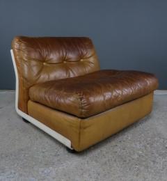 Mario Bellini 1970s Mario Bellini Amanta Leather Lounge Chair for B B Italia - 2326431