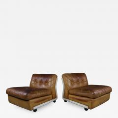 Mario Bellini 1970s Mario Bellini Amanta Leather Lounge Chair for B B Italia - 2332935